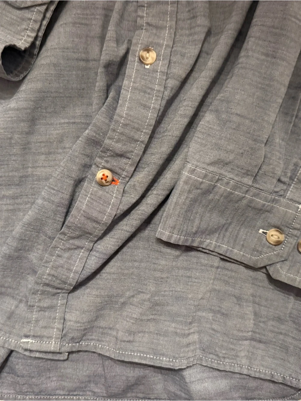 The North Face Men's Light Gray Casual Collar Shirt